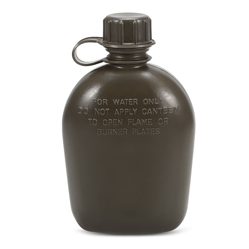 OutdoorMilitaryCanteenBottleCampingHikingBackpackingSurvivalWaterBottleKettlewithCover-4000086853192