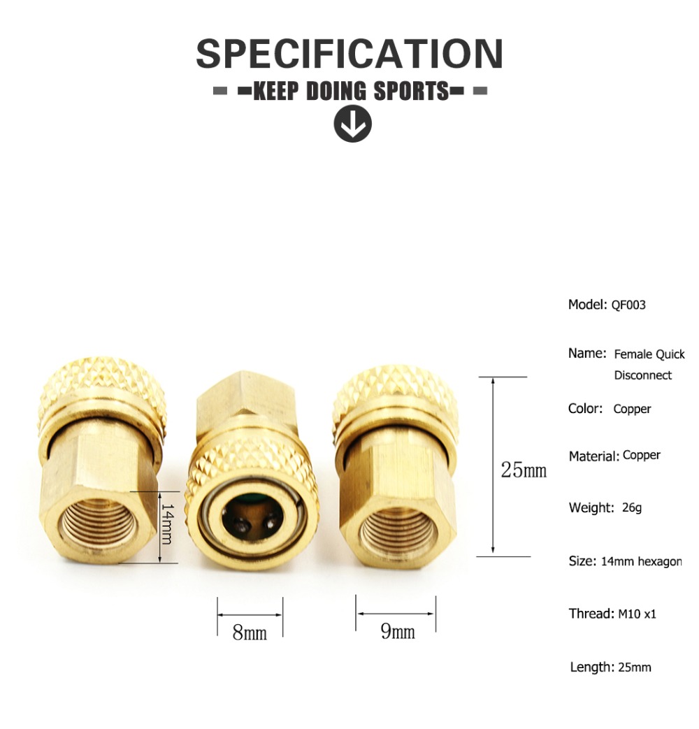 PCP-Airforce-Paintball-Quick-Coupler-Connector-Quick-Disconnect-Copper-M10-Threa