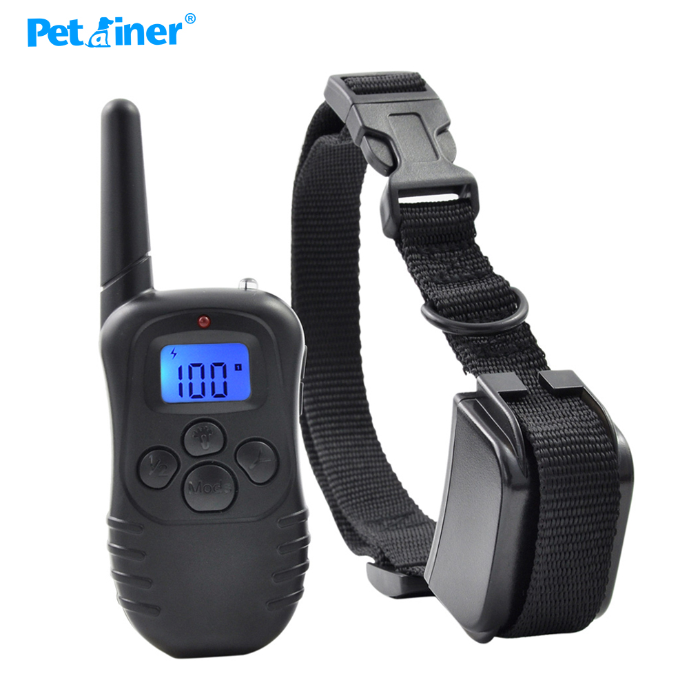 Petrainer-998DR-1BL-Rechargeable-And-Waterproof-300M-Remote-Vibration-Shock-Elec