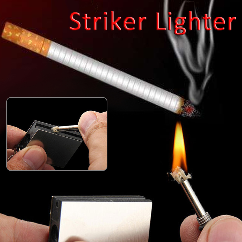 Portable-Fire-Starter-Flint-Matches-Lighter-Metal-Outdoor-Camping-Hiking-Instant