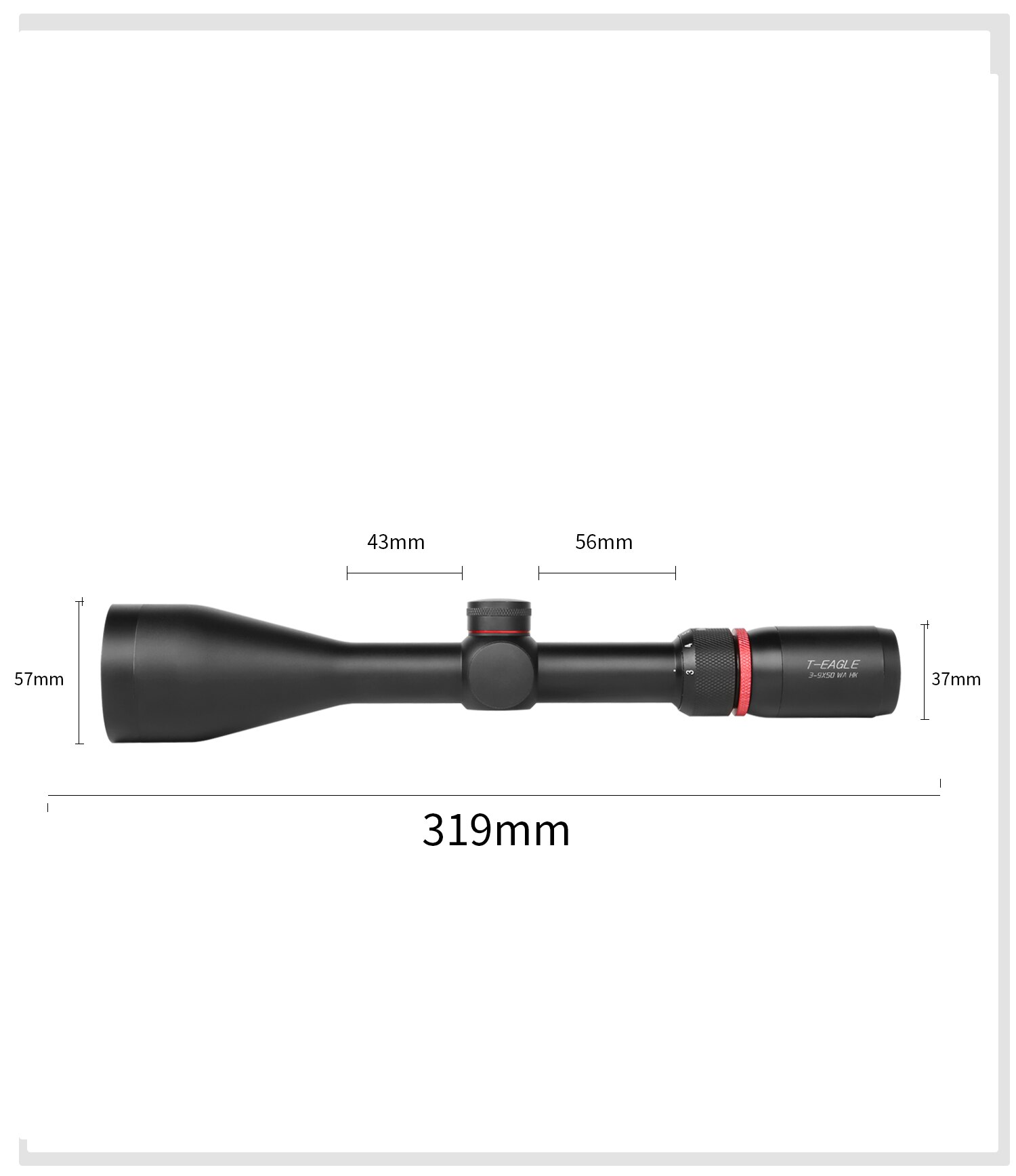 T-EAGLESR3-9X50WAHKOpticalSightAirRifleOpticsScopeCompactRifleScopeForHuntingScopesWithRailMounts-1005002762109720