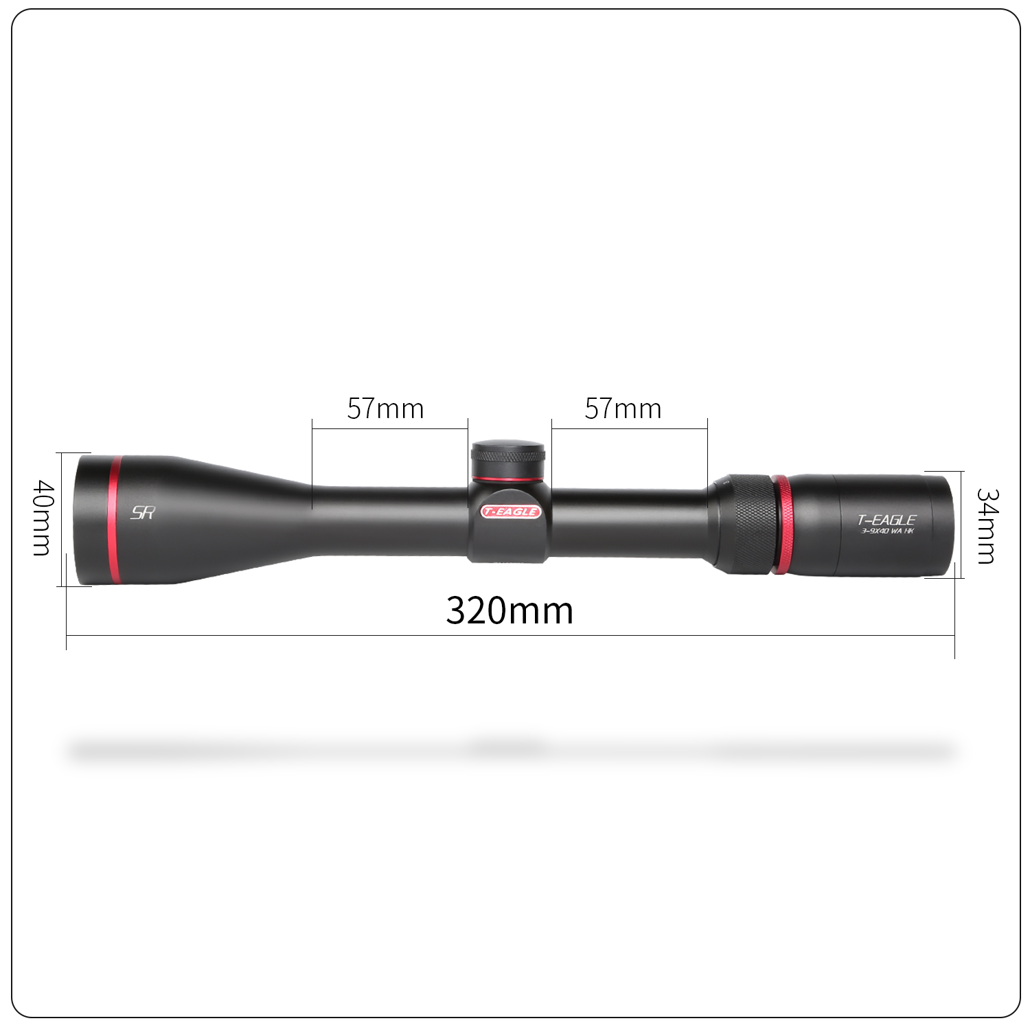 T-eagleSR3-9X40IRGreenRedopticalsightAirRifleOpticsSniperCompactRiflescopeshuntingscopesreddot21mmmo-4001204865039