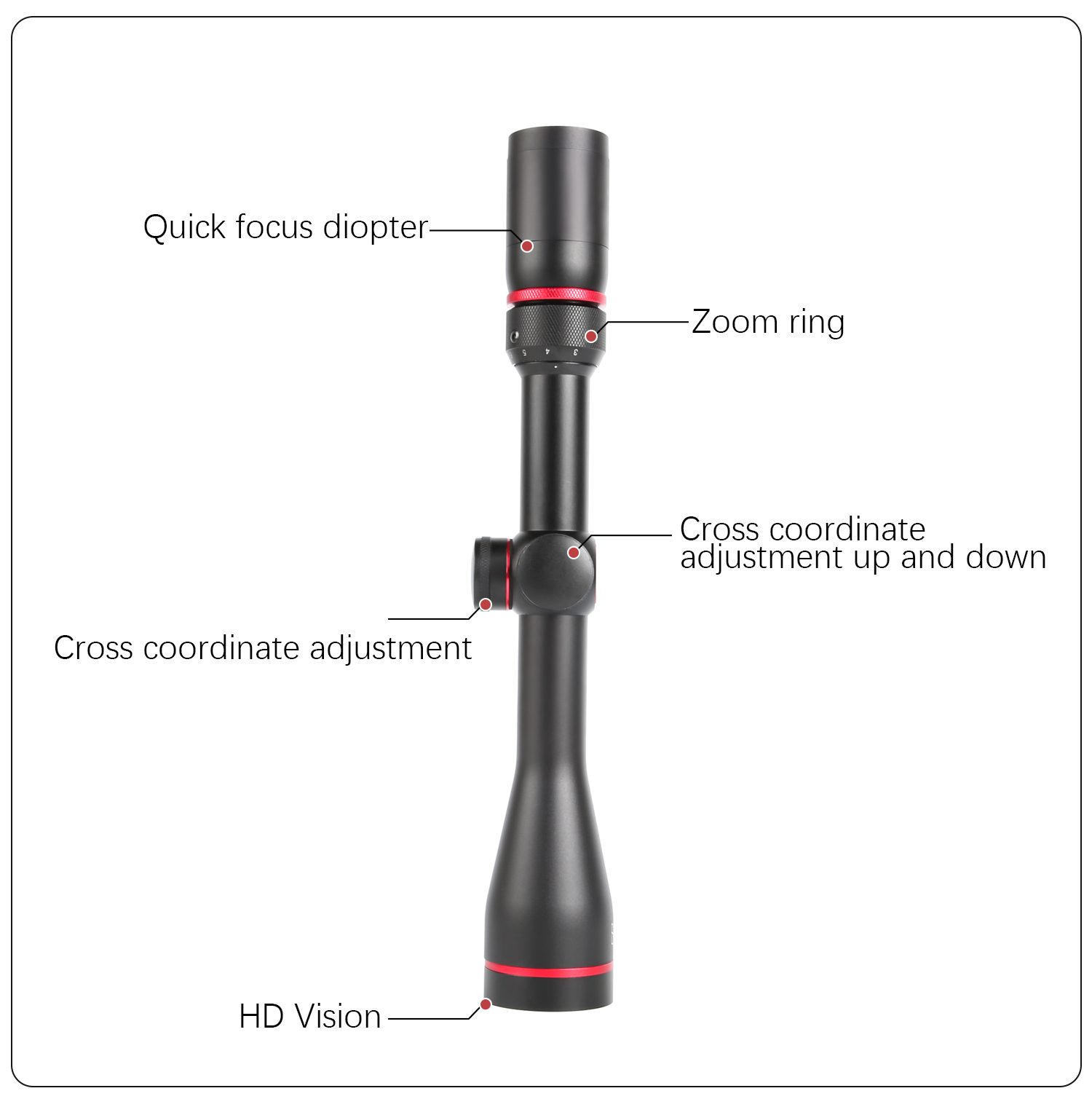 T-eagleSR3-9X40IRGreenRedopticalsightAirRifleOpticsSniperCompactRiflescopeshuntingscopesreddot21mmmo-4001204865039