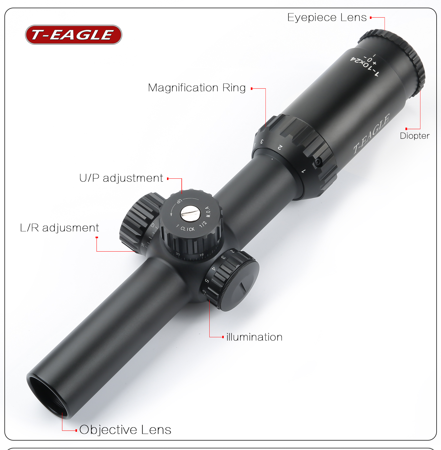 TEAGLE1-10X24TacticalRiflesScopesniperhuntingOpticssightRiflescopesairsoftsportstactical308militaryr-4000773860589