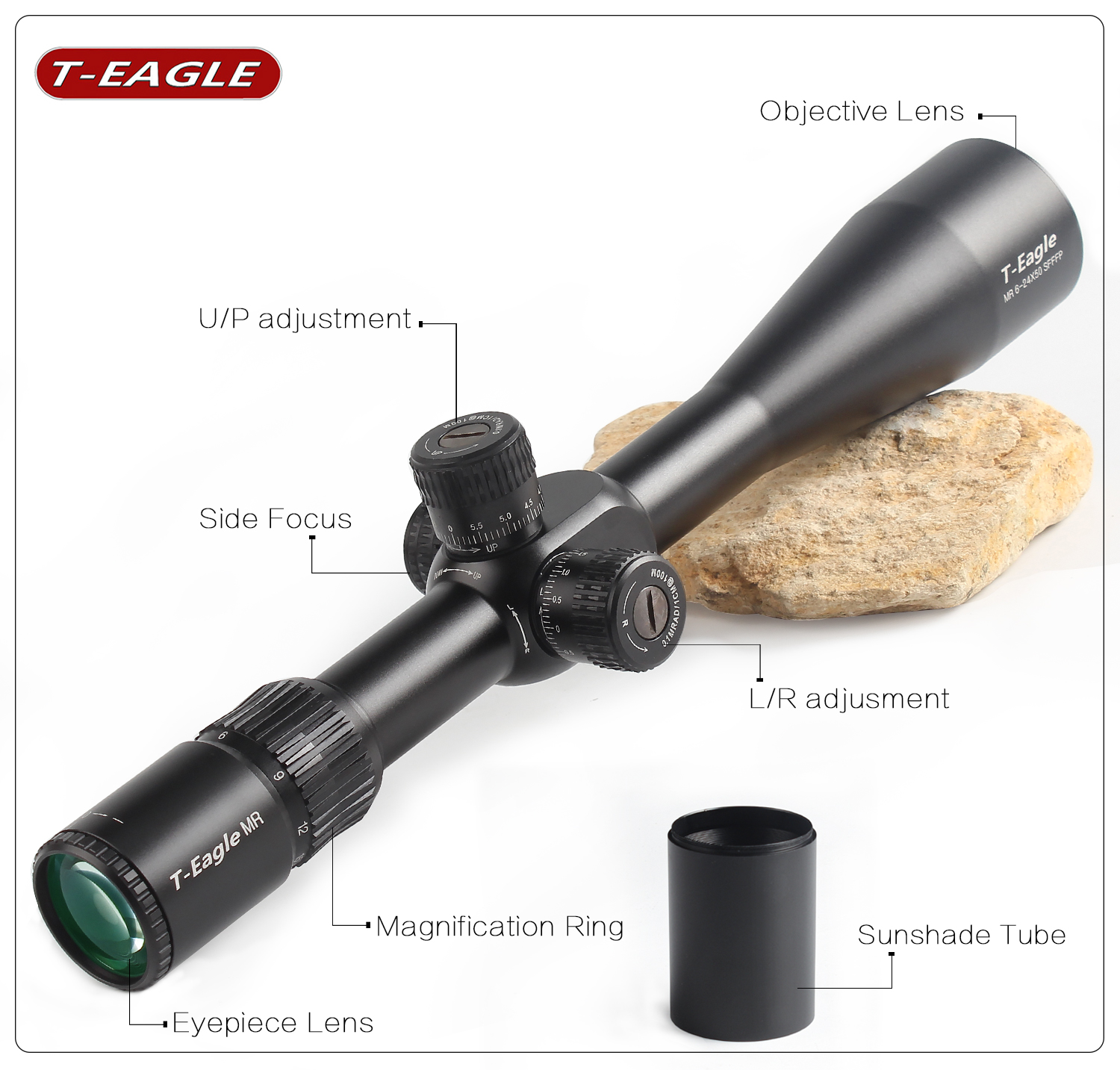 TEAGLEMR6-24x50FFPopticalsightsideparallaxhuntingRiflescopewithMilDotReticletacticalriflescopefit308-4000209521944