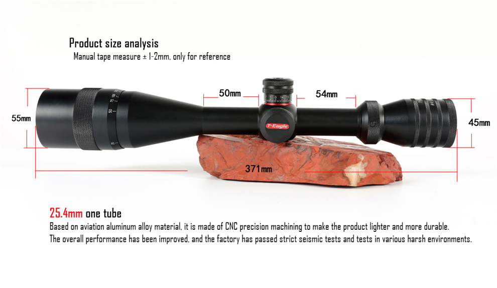 TEAGLEopticalsightR4-16x44SFIRreticleTacticalilluminatedwithsidefocushuntingriflescopeforPcpforAirgu-4000261059070