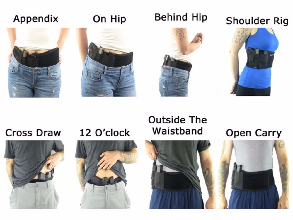 Tactical-Neoprene-Belt-Wrap-Holster-Magazine-Pouch-Airsoft-Paintball-Military-Le