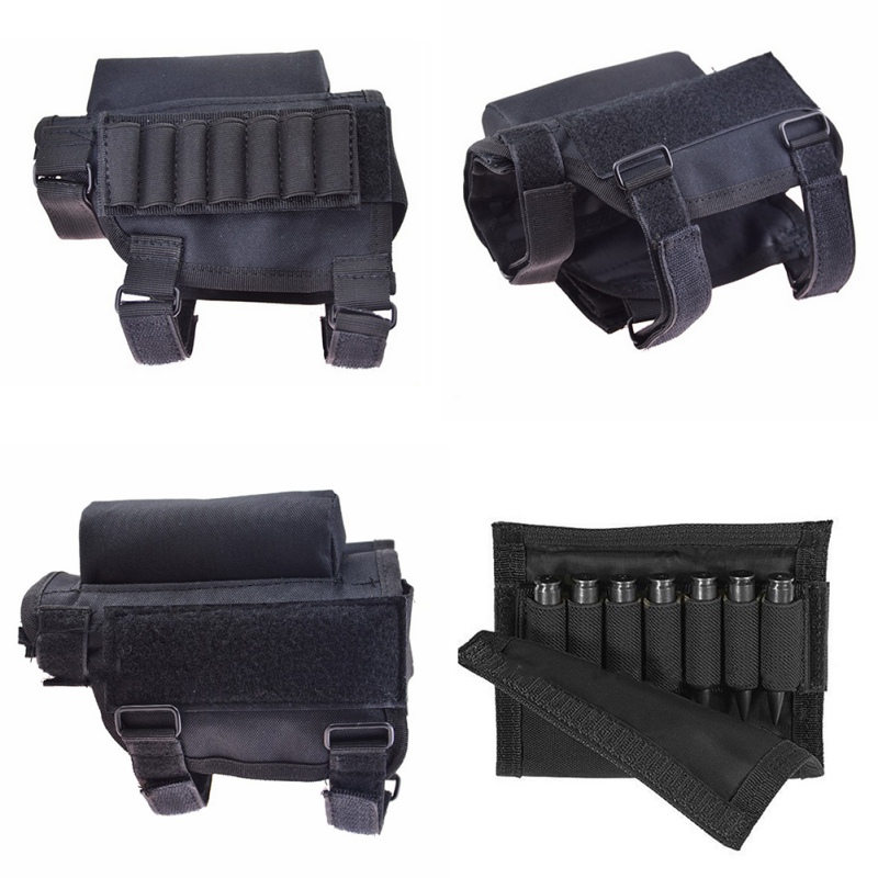 Tactical-Removable-Covers-Adjustable-Gun-Holster-Bullet-Stock-Rifle-Cheek-Rest-P