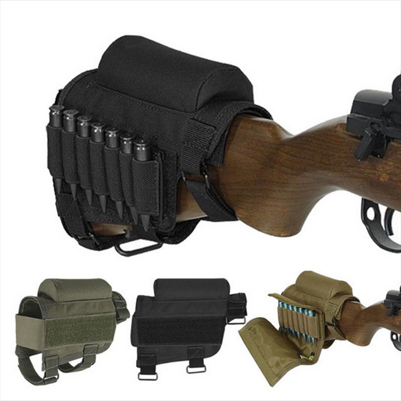 Tactical-Removable-Covers-Adjustable-Gun-Holster-Bullet-Stock-Rifle-Cheek-Rest-P