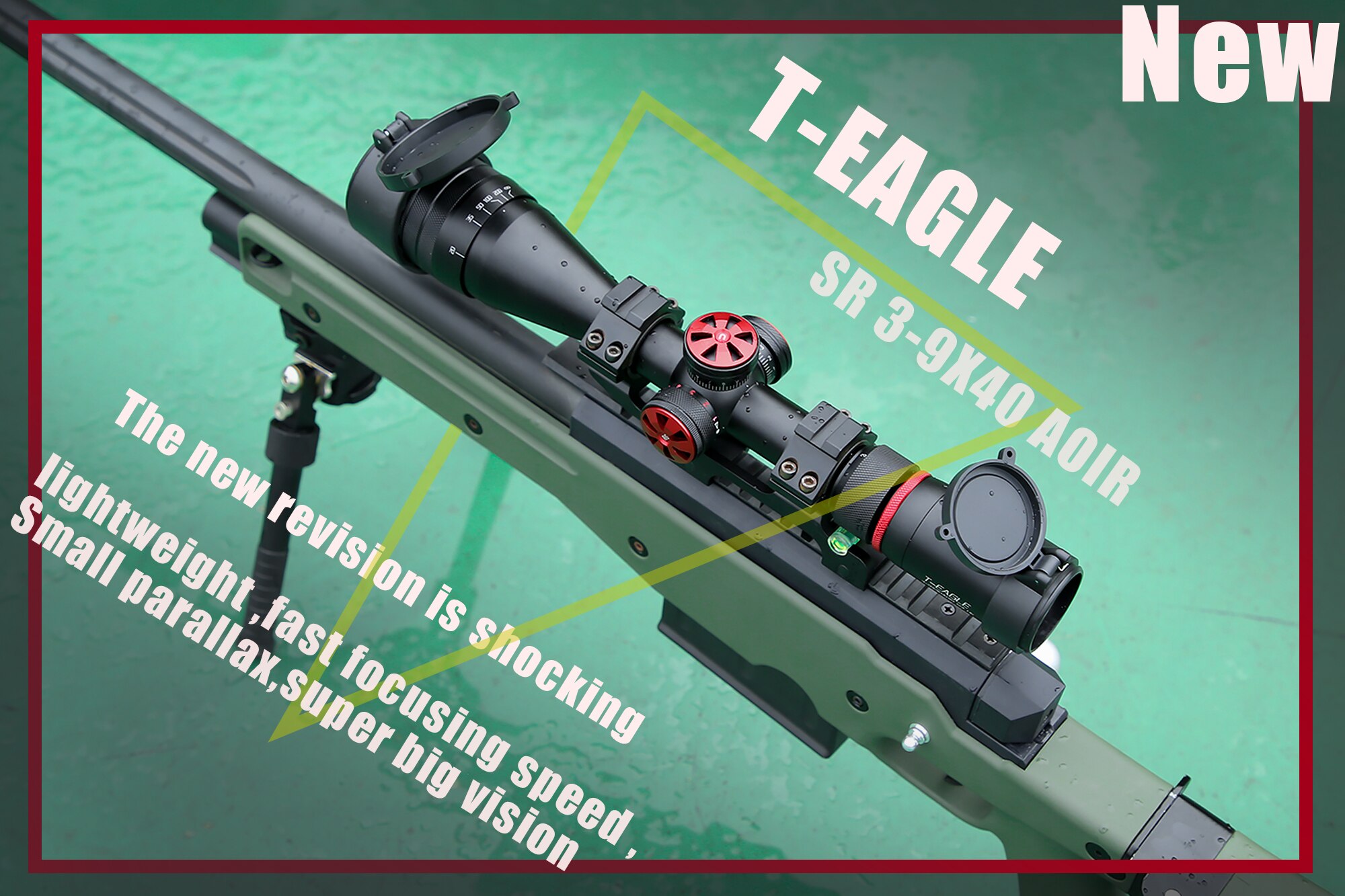 TeagleSR3-9X40AOIRTacticalOpticSightGreenRedRiflescopeHuntingRifleScopeSniperAirsoftAirGunsreddotmou-1005001483123968