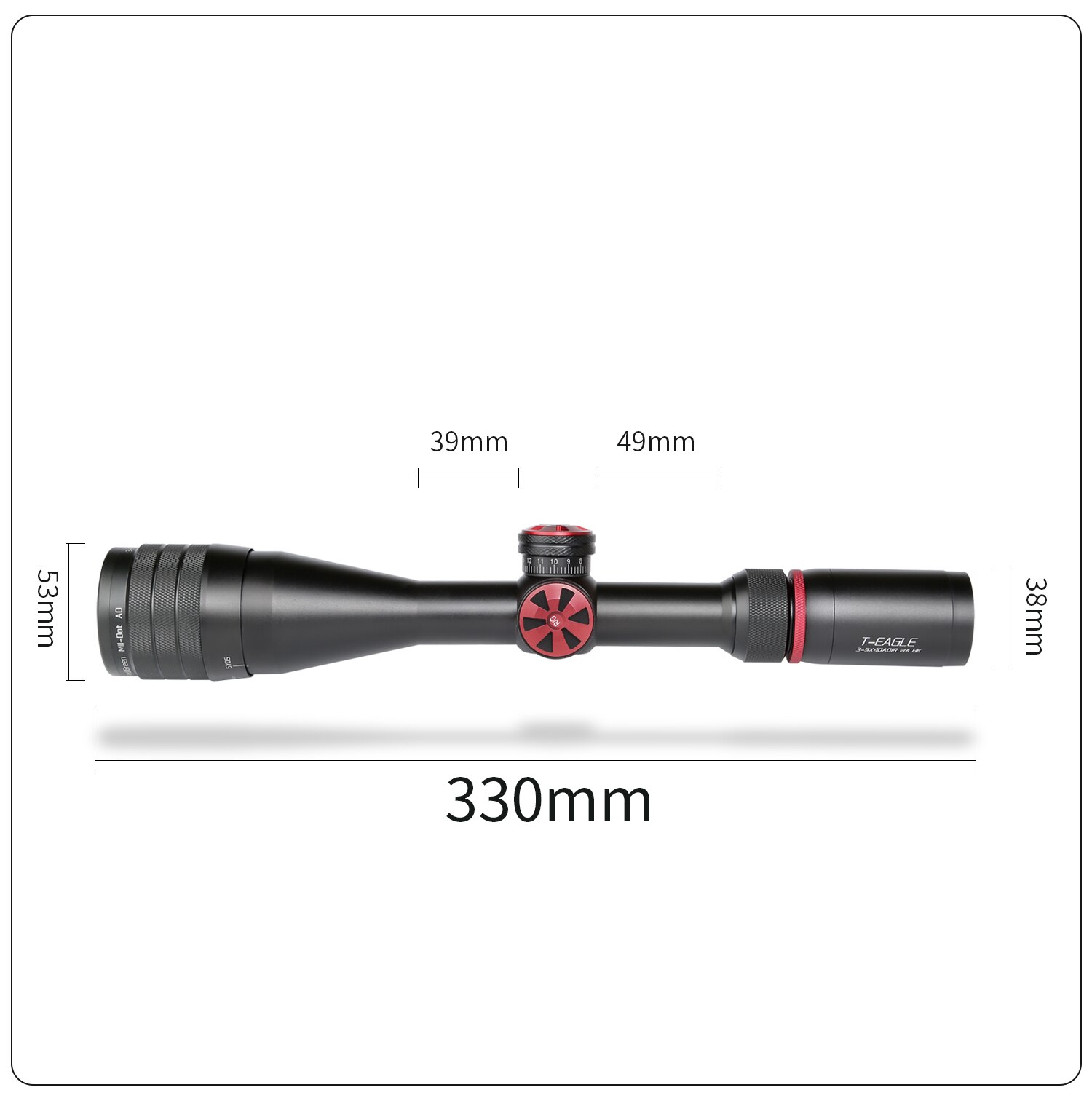 TeagleSR3-9X40AOIRTacticalOpticSightGreenRedRiflescopeHuntingRifleScopeSniperAirsoftAirGunsreddotmou-1005001483123968