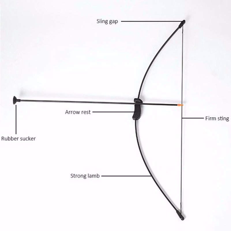 TraditionalBowSetDrawWeight20Lbswith2ChuckArrowsFingerandArmGuardforChildrenArcheryTrainingToyGames-32814830938