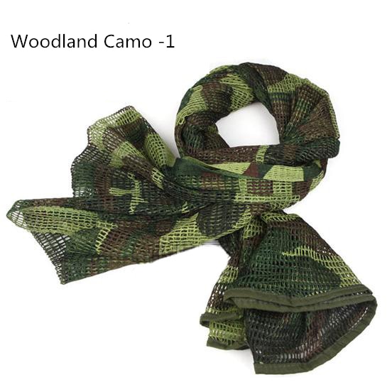 VILEAD-Military-Camouflage-Tactical-Mesh-Breathbale-Scarf-Sniper-Face-Veil-Scarv