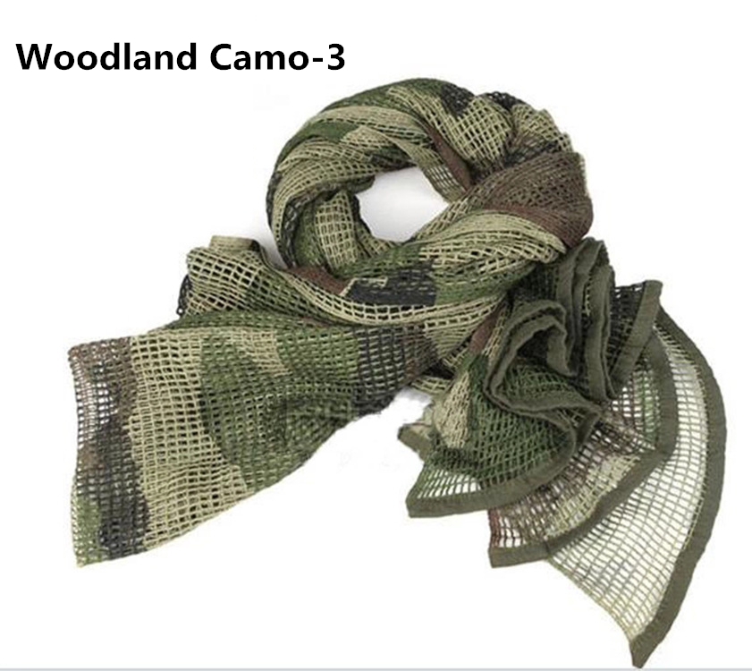 VILEAD-Military-Camouflage-Tactical-Mesh-Breathbale-Scarf-Sniper-Face-Veil-Scarv