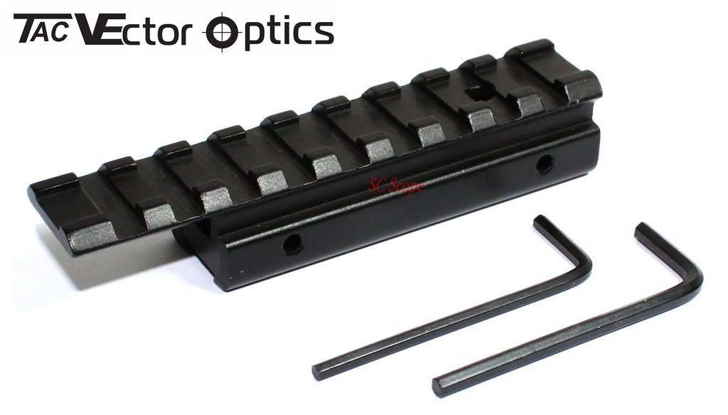 VectorOptics3811mmDovetailto7821mmWeaverPicatinnyRailExtendedOffsetAdapterMountSeeThroughFreeShippin-513712337