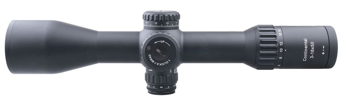 VectorOpticsContinental3-18x50HDFFPHuntingRiflescope34mm110MILZeroStop90LightOpticRifleScopes338Lapu-4001123902931