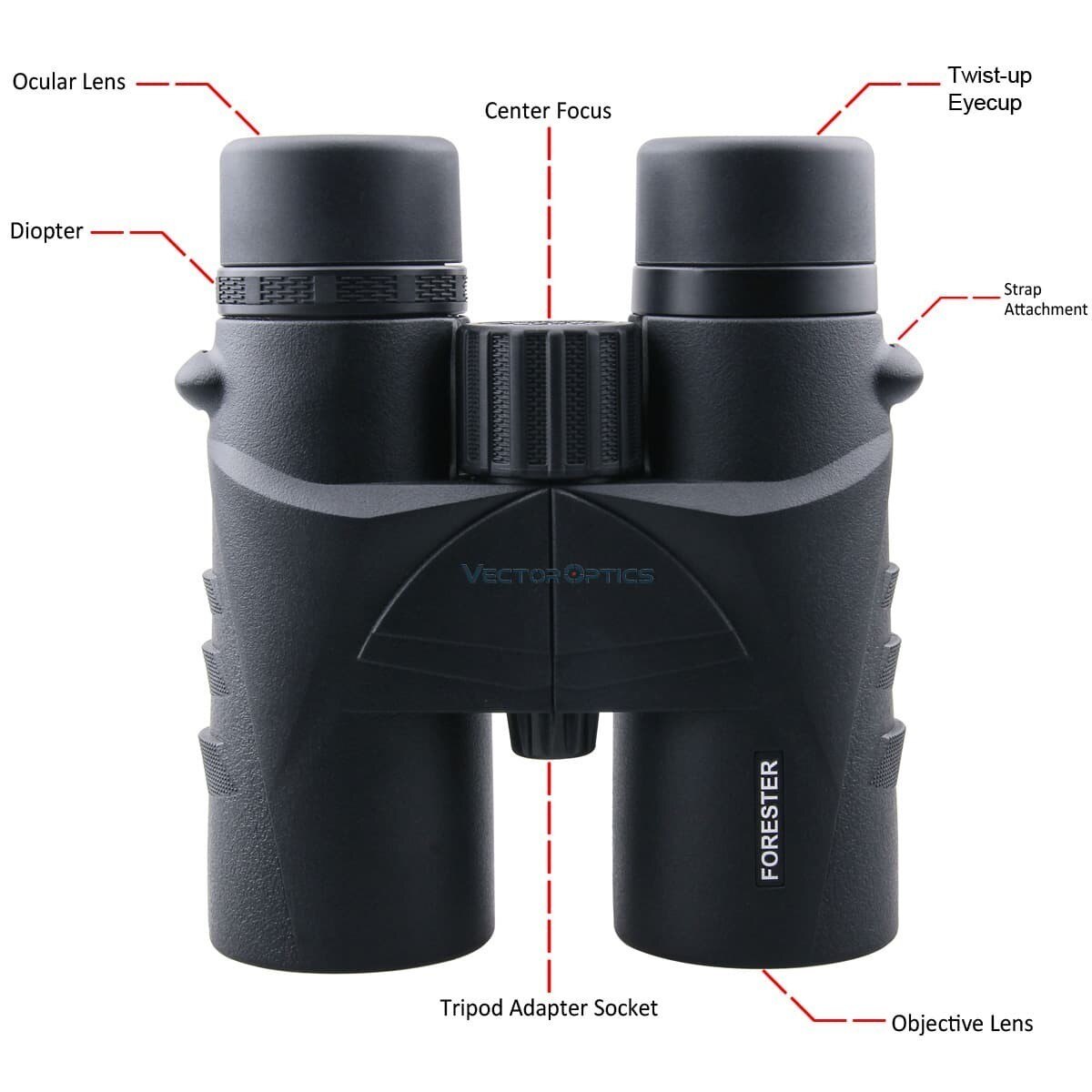 VectorOpticsForester8x42BinocularTacticalscopeHuntingSightWaterproof4Groups6LensSilverCoatedPrismfor-4000096815531