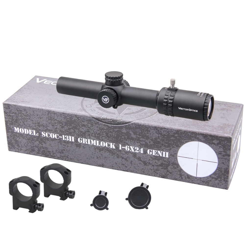 VectorOpticsGen2Grimlock1-6x24BDCMOABallisticReticleRifleScopeCenterDotIlluminatedCQBRiflescope223AR-33006342783