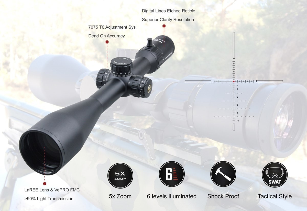 VectorOpticsGen2Paragon6-30x56HuntingRiflescopeTacticalOpticScope110MIL90LightLongRangePreciseShooti-4000596913586