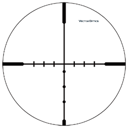 VectorOpticsHugo4-16x44VarmintShooting1InchRiflescopeMin10YdsBDCRangingWireReticleTurretLockSideFo-4000726769013