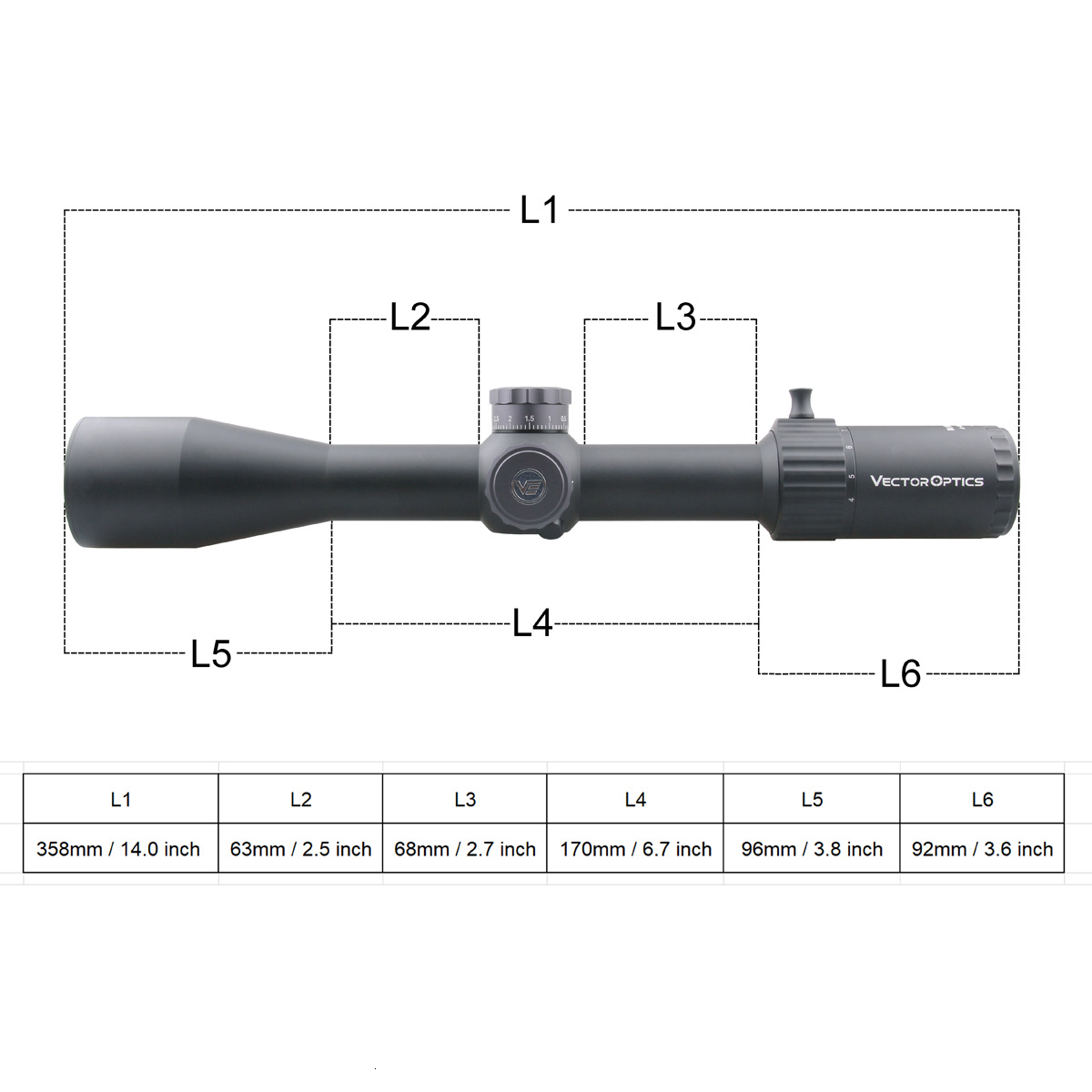 VectorOpticsMarksman4-16x44FFPTacticalRiflescope110MILRifleScope30mmMonotubeforSniperTargetShootingH-4000174700619