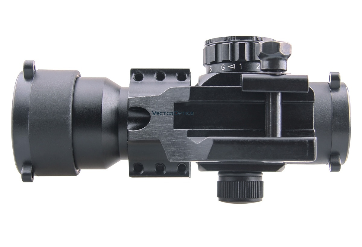 VectorOpticsStinger1X28AR15M4ReflexRoodGroenDotSightRifleScopeMetCantileverWeaverMount-375774126