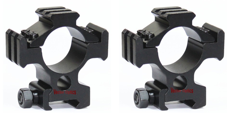 VectorOpticsTacticalHydra30mmTripleRailWeaverScopeMountRing20mmWeaverBase1PairHeavyDutyMilitaryStyle-896030511