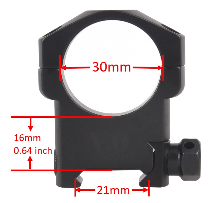 VectorOpticsTacticalMark30mmHighProfileRiflescopeRifleScopePicatinnyWeaverMountRingBracket21mmBaseBl-32775278195