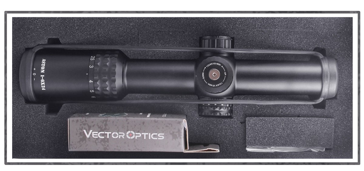 VectorOpticsTopBrandLineAston1-6x24TacticalCQBRiflescopeWithBDCReticleAR15M4RifleScopeSharpCrispView-4000012462570